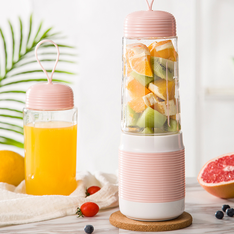HB-C2 Personal Size Blender for Smoothies, Juice and Shakes, Mini Blender with Powerful Motor 1500mAh Rechargeable Battery, Six Blades, for Home, Travel, Office, Sport
