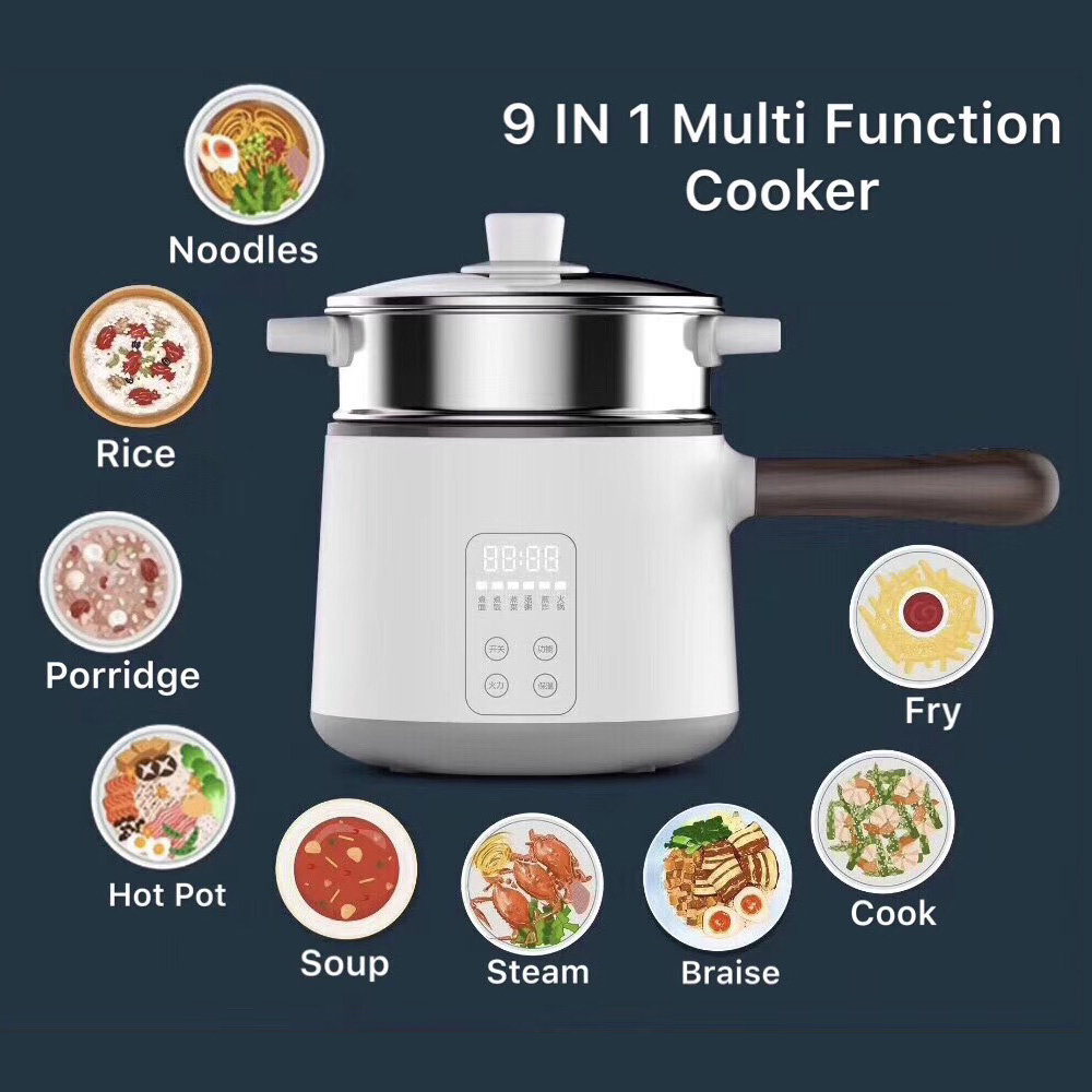 TF-1218B Digital Smart Electric Hot Pot, Rapid Noodles Cooker