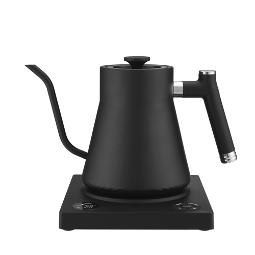 BY-138 electric Gooseneck Kettle - Pour-Over Coffee and Tea Pot, Stainless Steel, Quick Heating, Matte Black