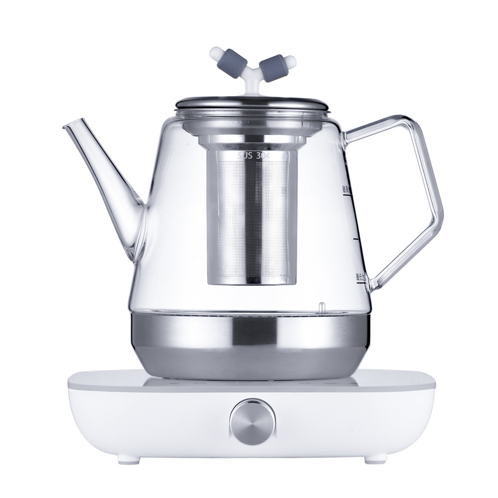 TF-2018B electric Glass tea Kettle - Pour-Over Tea Pot, Quick Heating